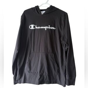 Men’s Champion black thin hoodie